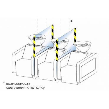 Защитный экран для парикмахерских моек крепление к потолку фото 2